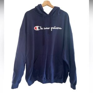Champion Men's Navy Hoodie 3XL